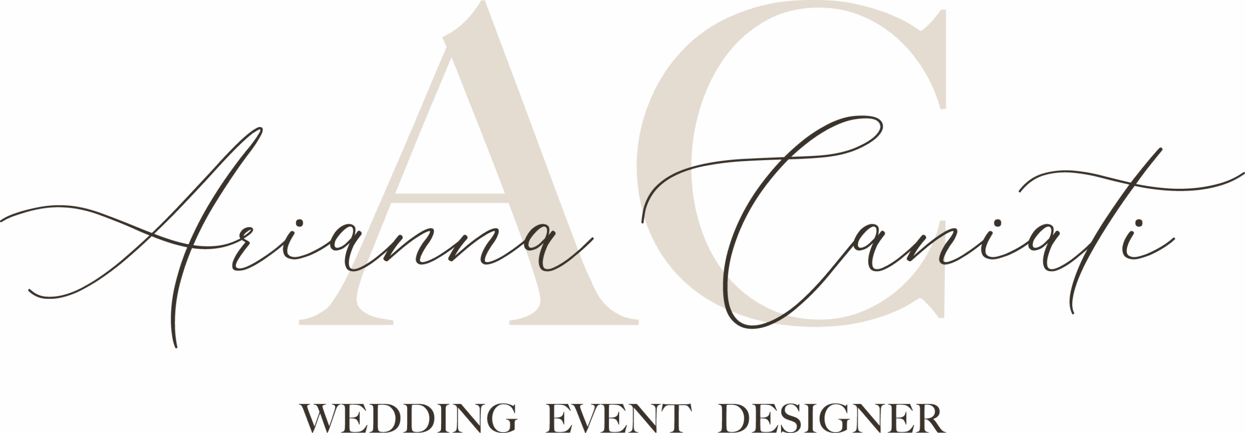 Logo AC Wedding BEIGE positivo